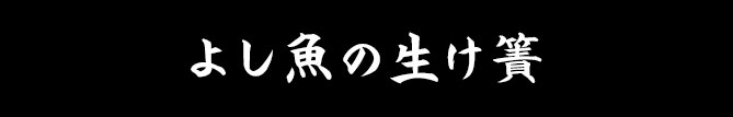 よし魚の生け簀